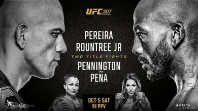 UFC 307 Pereira vs. Rountree Jr. PPV 10/05/24 – 5th October 2024